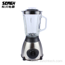 Electric Blender stainless steel housing with glass bottle